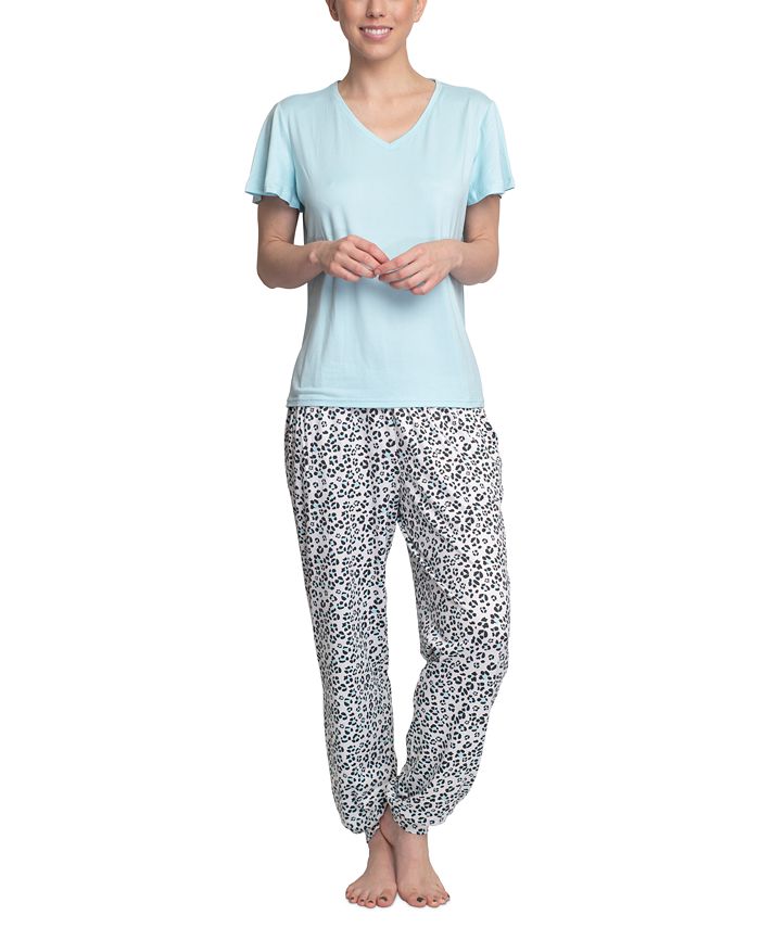 womens jogger pajama set