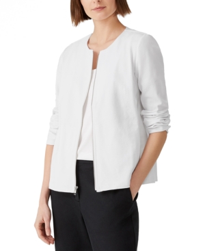 Eileen Fisher Zip-Up Cardigan