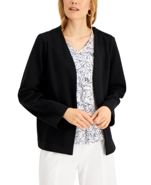Alfani Jersey-Knit Open Front Jacket Created for Macy's