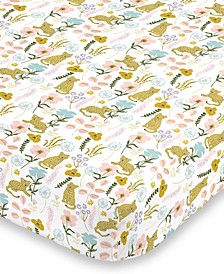 Cheetah Flower Super Soft Mini Crib Sheet