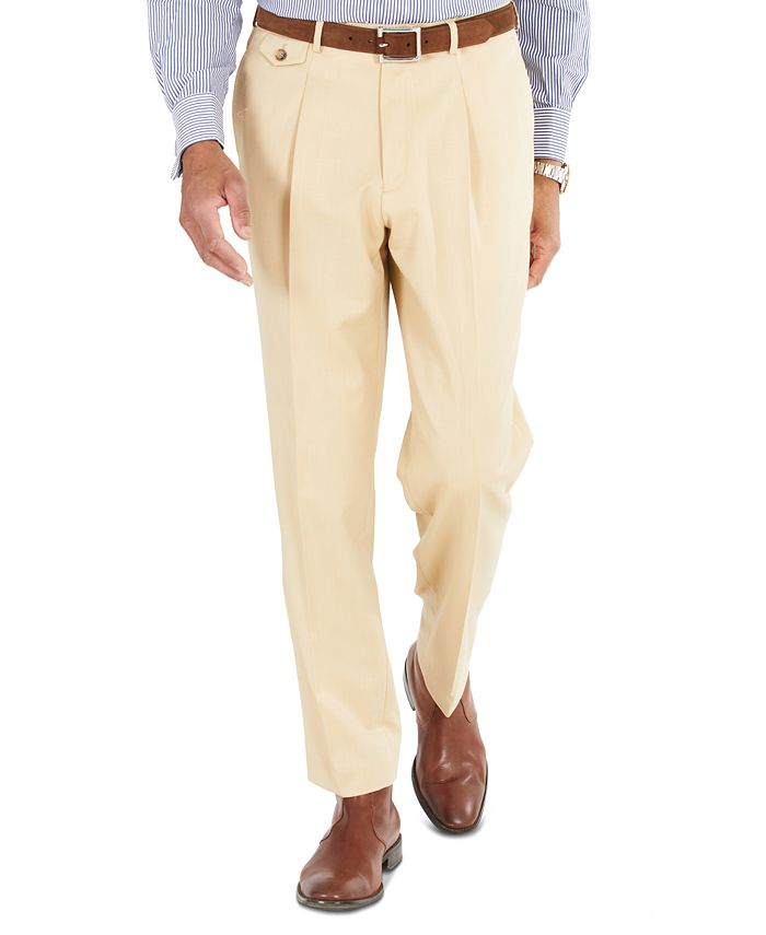 Tayion Collection Men's ClassicFit Solid Tan Suit Separates Pants Macy's
