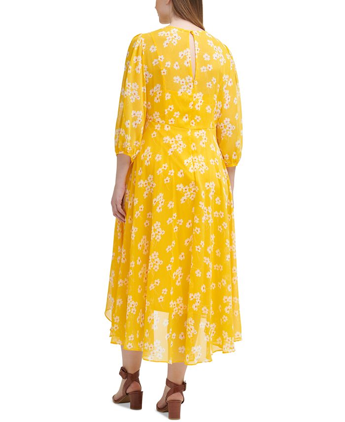 Calvin Klein Plus Size Floral-Print Maxi Dress - Macy's