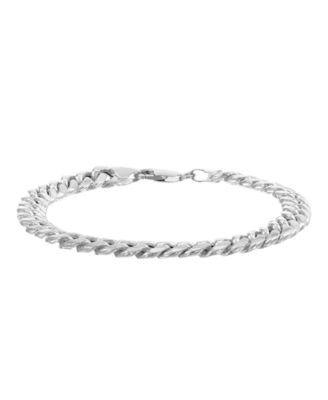 Lightweight Men's Miami Cuban Link 8-1/2" Bracelet (7mm)in 10k White Gold