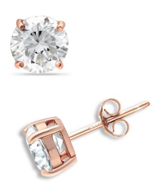 Giani Bernini - 18k Gold over Sterling Silver Cubic Zirconia Stud Earrings (1 ct. t.w.)