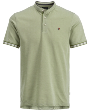 Jack & Jones Men's Bluwin Band Collar Polo Shirt