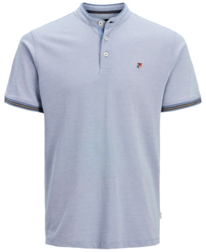 Jack & Jones Men's Bluwin Band Collar Polo Shirt