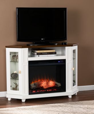 Southern Enterprises Dilvon Electric Media Fireplace with Storage