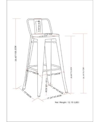 Rayne Metal Bar Stool, Set of 2