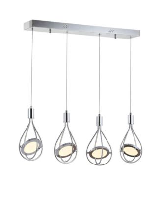 Orion Adjustable Modern Integrated 4-Light Linear LED Metal Pendant