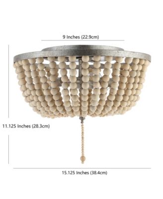 Allison Wood LED Flush Mount