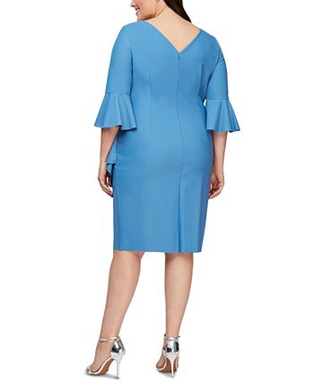 Alex evenings bell outlet sleeve sheath dress