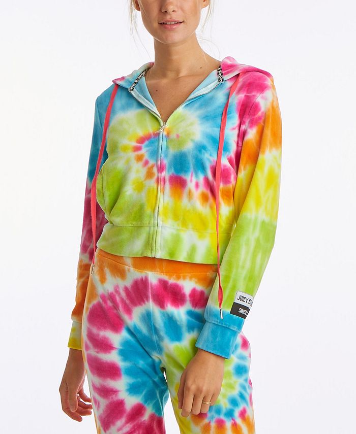 Juicy couture hotsell tie dye hoodie