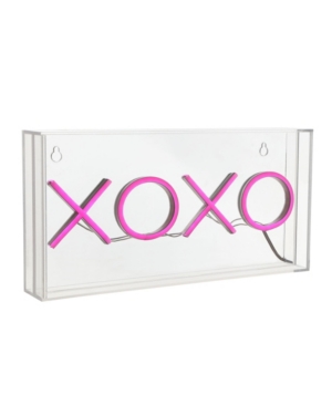 JONATHAN Y CONTEMPORARY GLAM ACRYLIC BOX USB OPERATED LED NEON LIGHT
