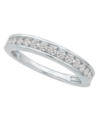 Certified Diamond Channel Band (1/2 ct. t.w.) in 14K White Gold or Yellow Gold