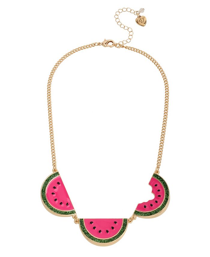 Betsey johnson watermelon shop necklace