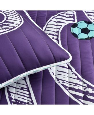 Kids Girls Soccer Kick 5-Pc. Quilt Set, Full/Queen