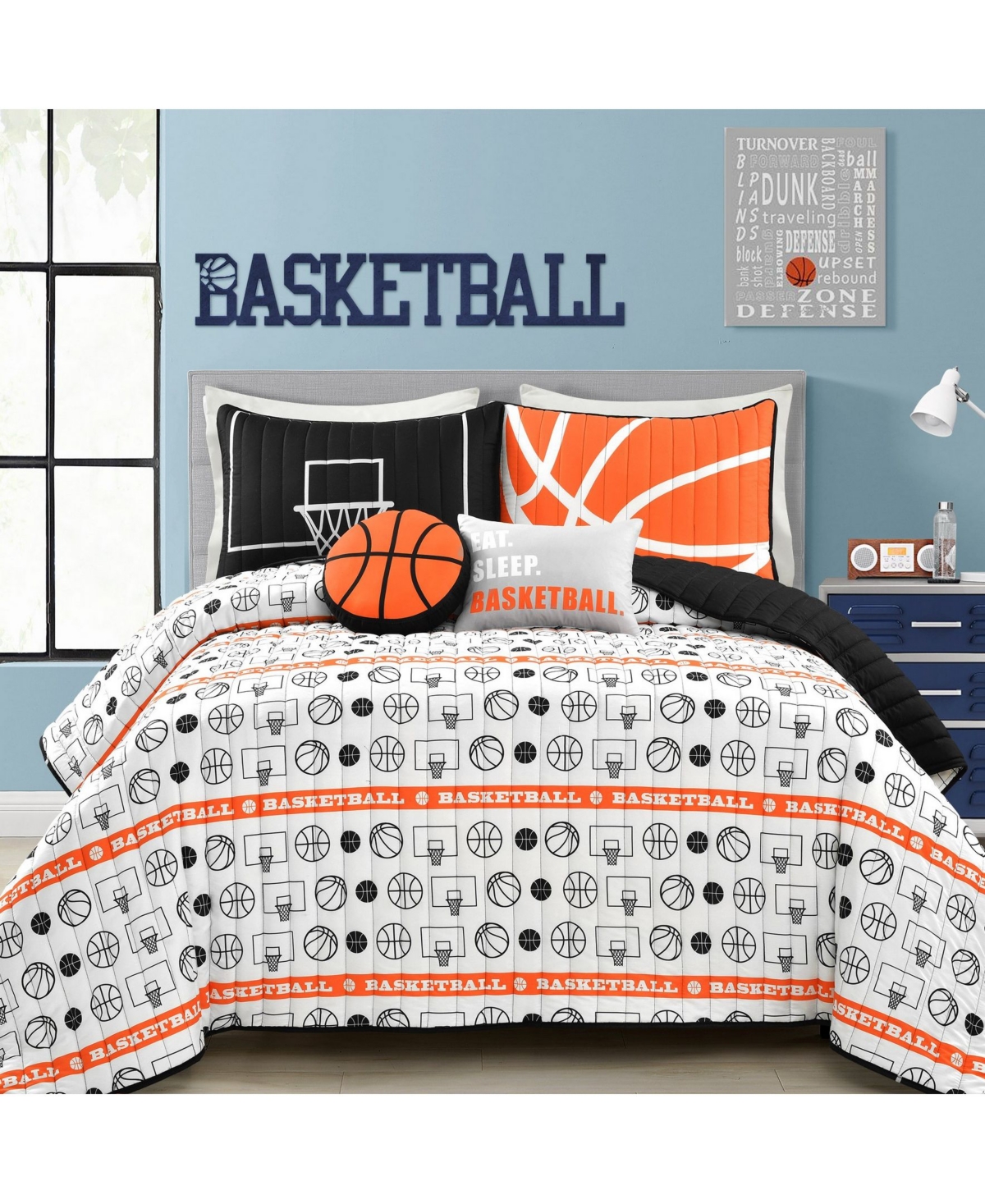 Lush Decor Kids Basketball Game 5-pc. Quilt Set, Full/queen In Multi