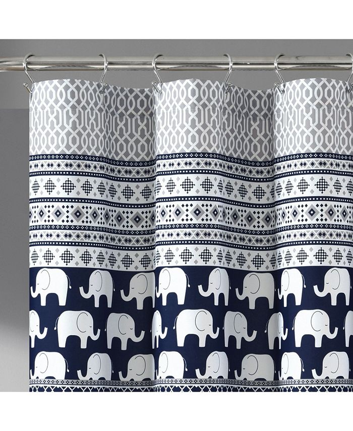 Macy's Elephant Stripe Shower Curtain, 72" x 72" Macy's