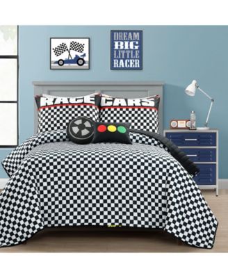 Kids Racing Cars 5-Pc. Quilt Set, Full/Queen