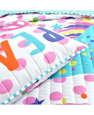 Kids Unicorn Rainbow 4-Pc. Quilt Set, Twin/Twin XL