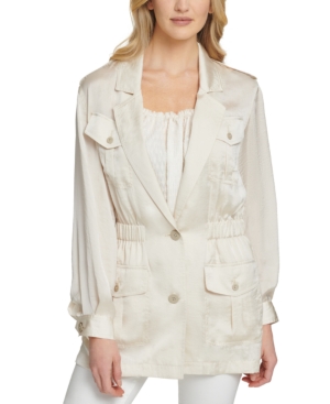 Dkny Soft Notched-Collar Utility Jacket