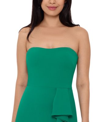 Betsy & Adam Women’s Off The Shoulder Dress With Ruffle Bell Sleeves - View #12