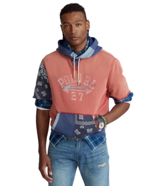 Polo Ralph Lauren Men's Logo Patchwork Fleece Hoodie