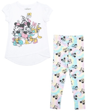 Toddler Girls 2 Piece Short Sleeve Leggings Set