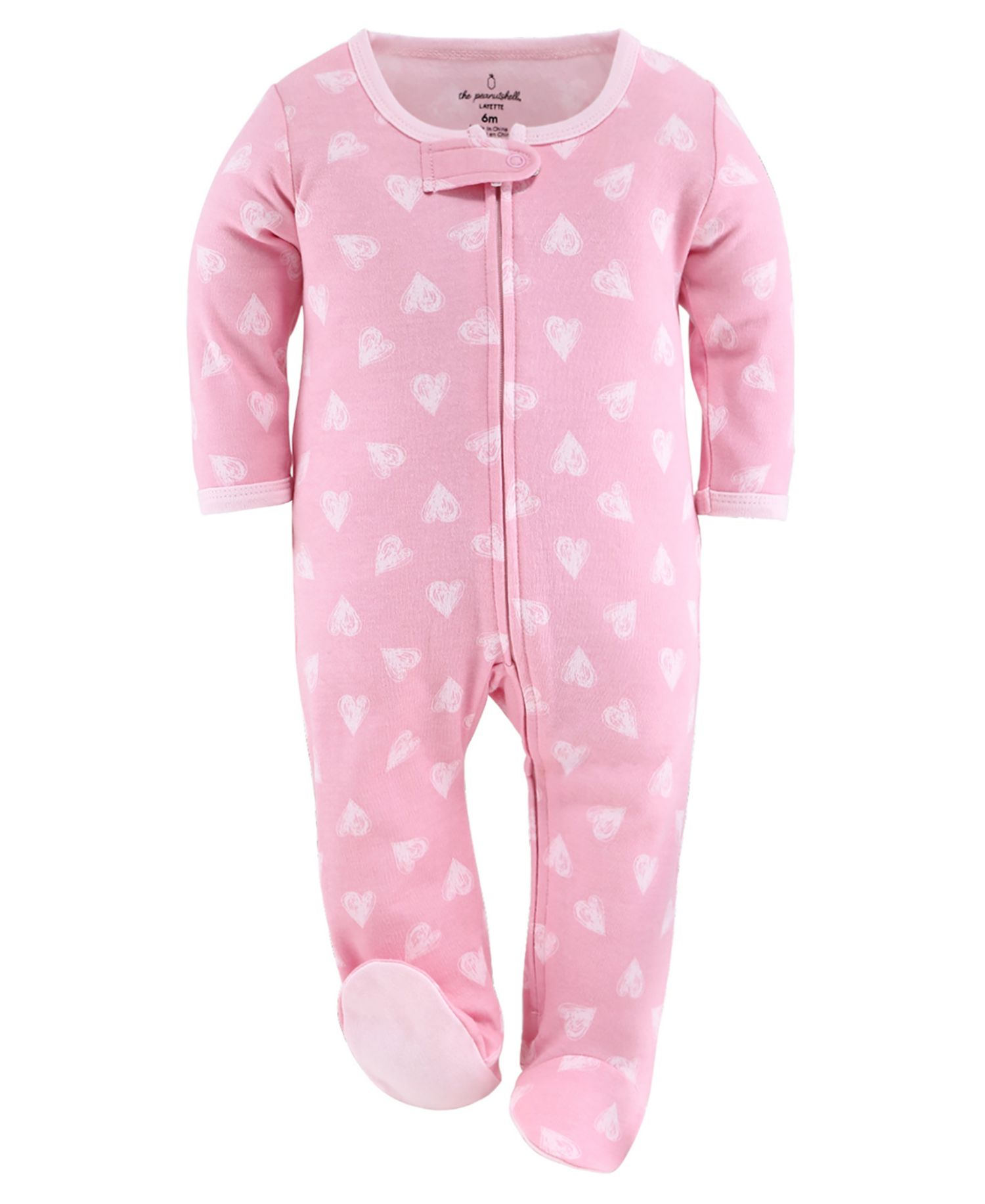 Baby Girls Sleep n Play Footed Pajamas Sleepwear Set, 0-3 Months, Pink, 3-Pack