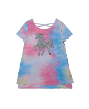 Big Girls Short Sleeve Flip Sequin Graphic Tee