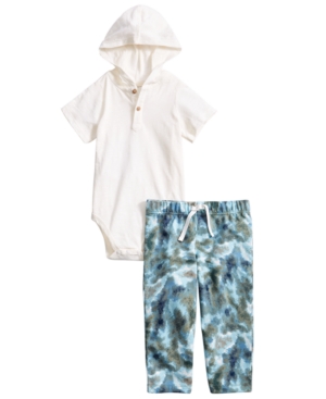 First Impressions Baby Boys Bodysuit & Printed Pants Set Created for Macy's