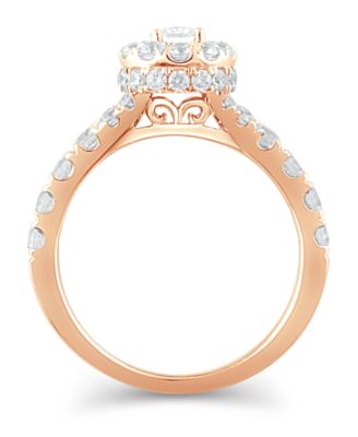 Diamond Pear-Cut Halo Bridal Set (2. ct. t.w.) in 14K White, Yellow or Rose Gold