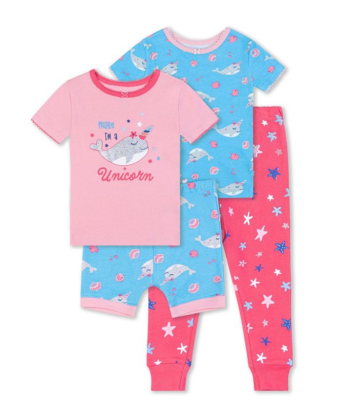 Koala Baby Baby Girls Whale Sleepwear, 4 Piece Set & Reviews - Pajamas ...
