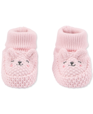 Carter's Baby Girls Baby Bear Booties