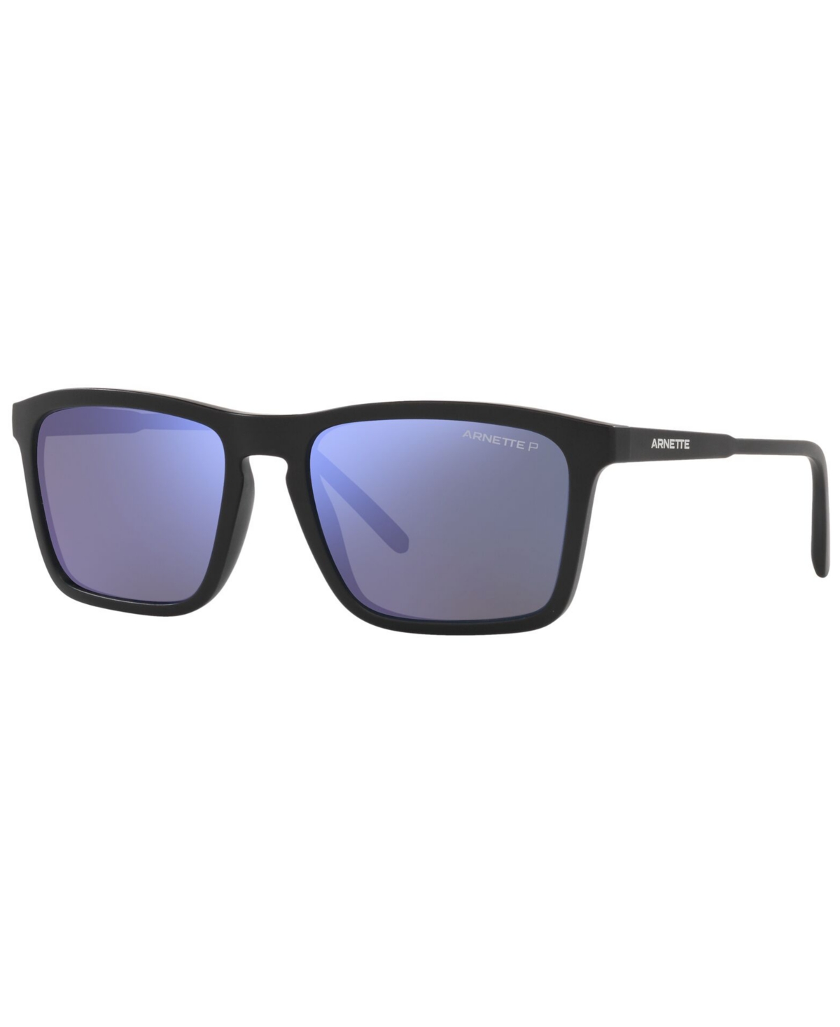 Men's Polarized Sunglasses, AN4283 56 - MATTE BLACK/POLAR DK GREY MIRROR WATER