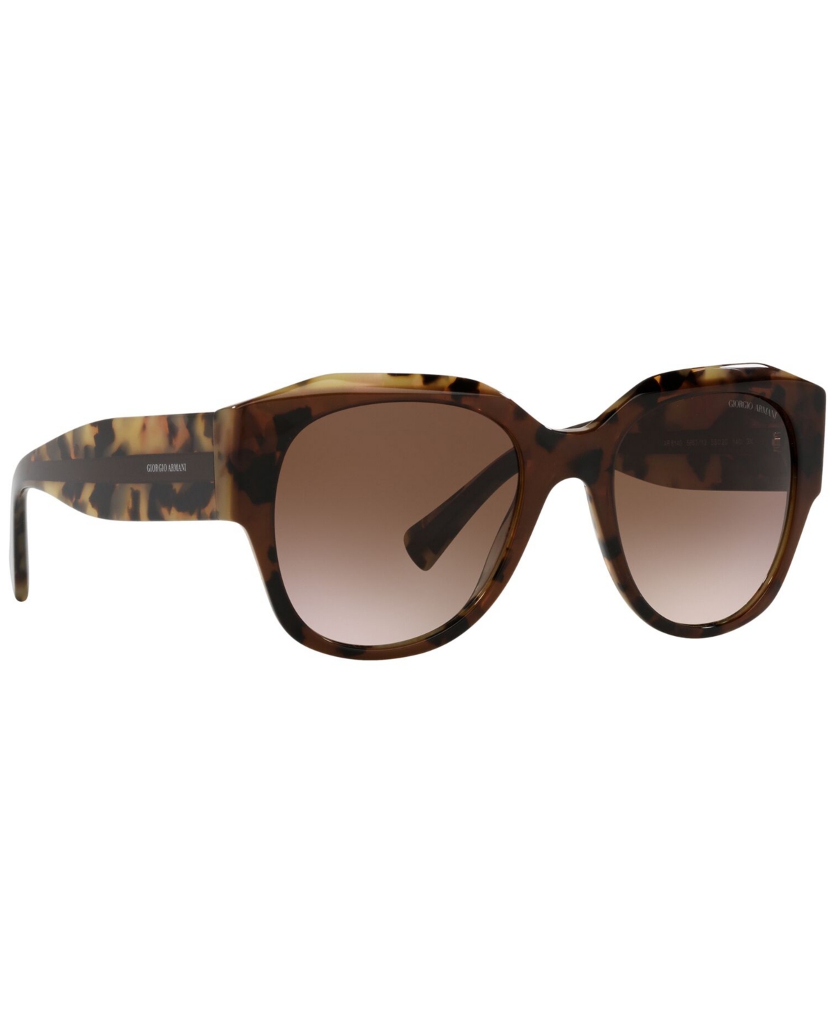 Shop Giorgio Armani Women's Sunglasses, Ar8140 In Brown Tortoise,gradient Brown