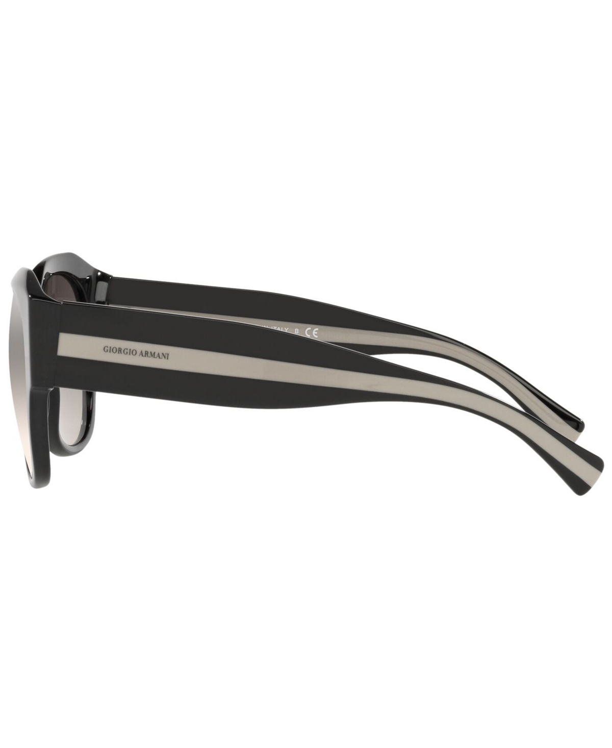 Shop Giorgio Armani Women's Sunglasses, Ar8140 In Black,gradient Brown Mirror Silver