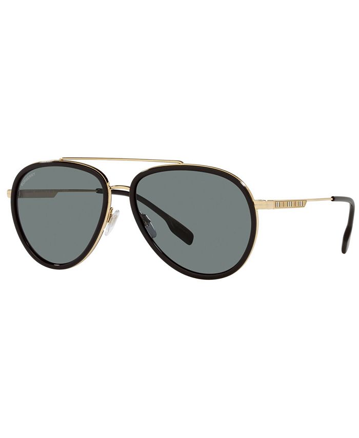 Burberry Men's Polarized Sunglasses, BE3125 Oliver - Macy's