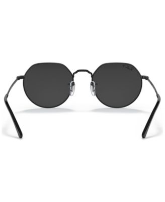 Unisex Polarized Geometric Metal Sunglasses, RB3565 JACK
