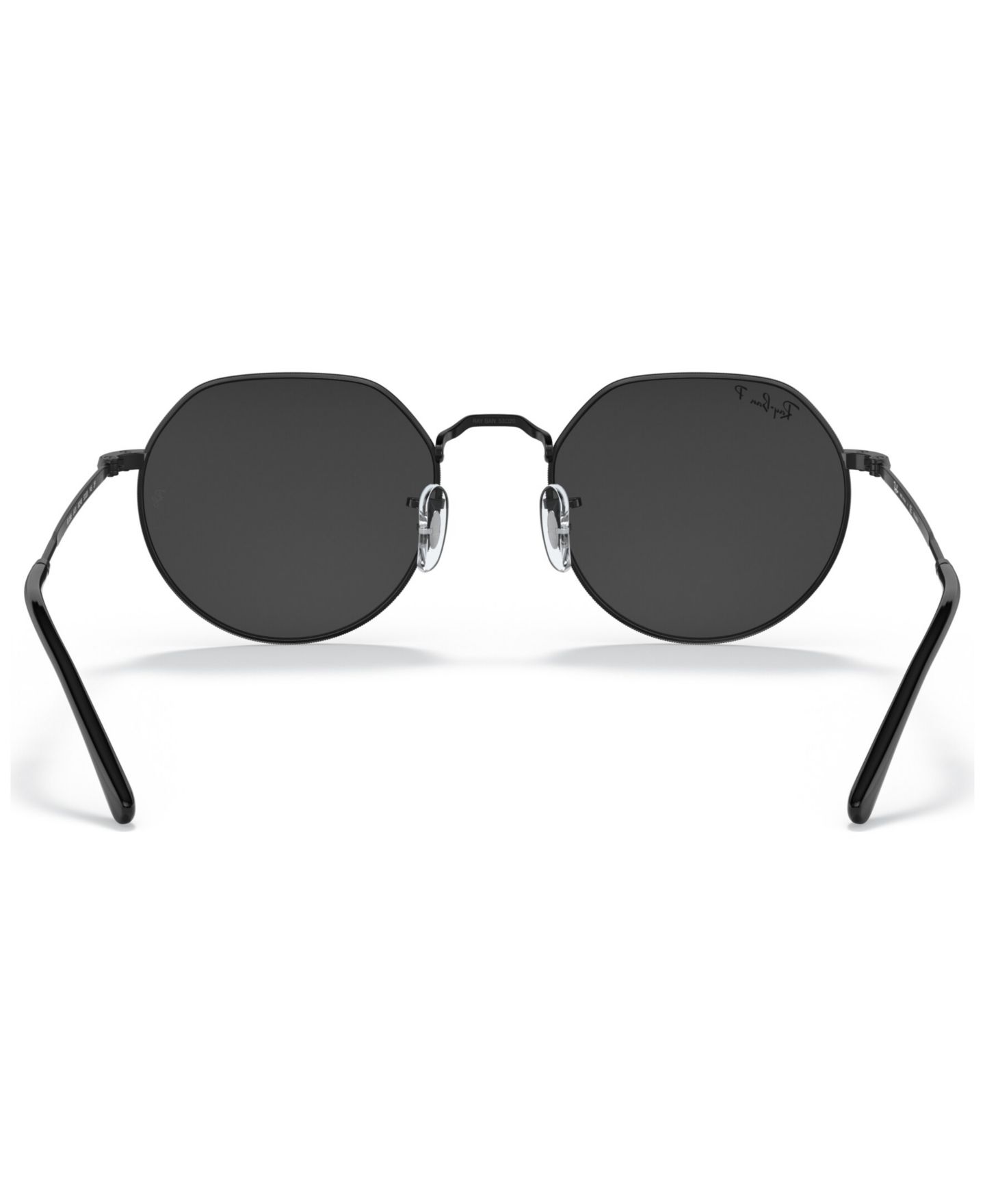 Солнцезащитные очки Ray-Ban Unisex Polarized Geometric Metal Sunglasses, RB3565 Jack, цвет: Чёрный — фото 4