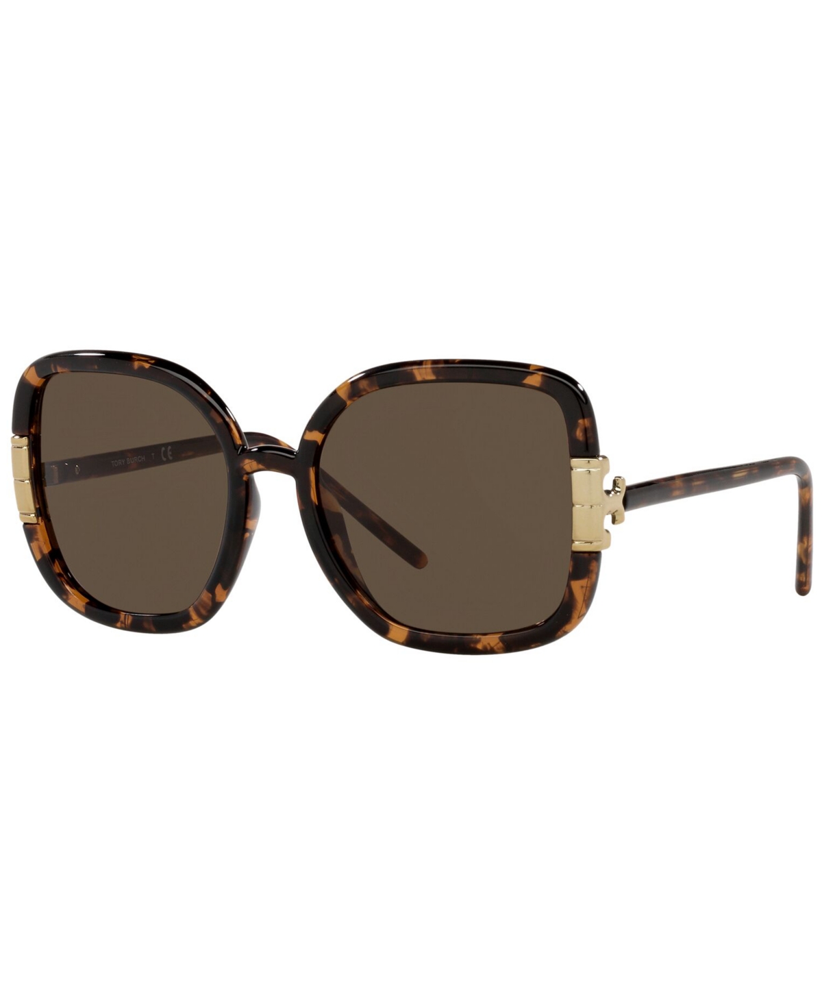 Tory Burch Women's Sunglasses, Ty9063u 56 In Dark Tortoise,solid Brown