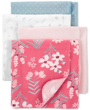 Carter's Baby Girls 4-Pk Cotton Receiving Blankets
