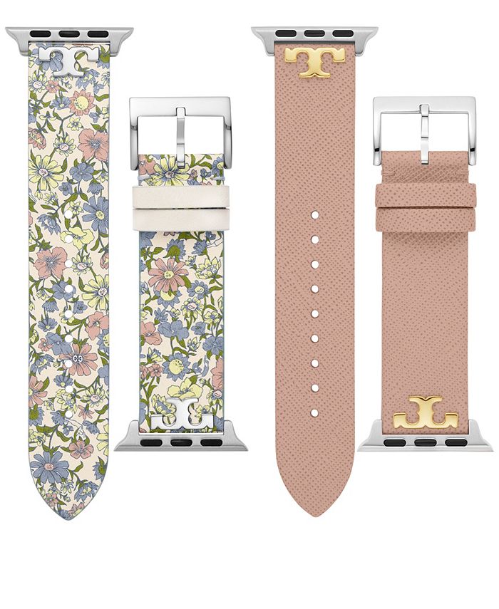 Tory Burch Interchangeable Luggage Leather Strap For Apple Watch® 38mm/40mm  - Macy's