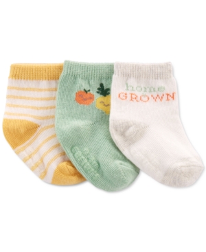 Carter's Baby Neutral Three-Pack Veggie Booties