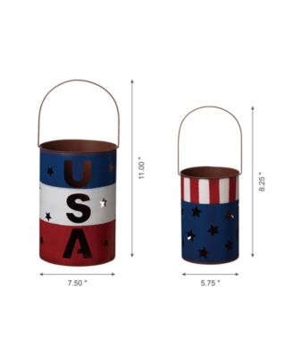 Patriotic Lantern, Set of 2
