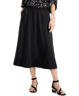 macy's white midi skirt