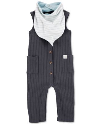 Carter's - Baby Boys 2-Piece Jumpsuit & Bandana Bib Set