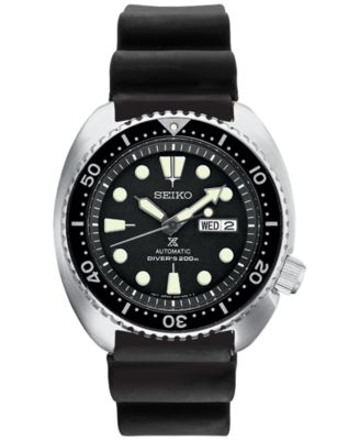 Seiko Men s Automatic Prospex Diver Black Silicone Strap Watch