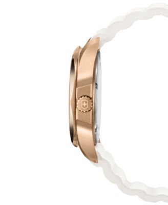 Victorinox Women's I.N.O.X. V White Rubber Strap Watch 37mm