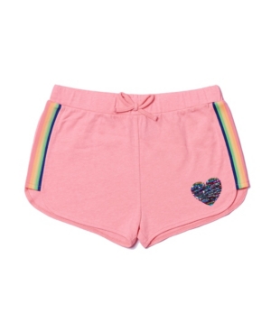 Big Girls Flip Sequin Graphic Shortie Shorts